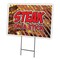 Signmission Steak On A Stick Yard Sign & Stake outdoor plastic coroplast window, C-1824 Steak On A Stick C-1824 Steak On A Stick - alternate 1